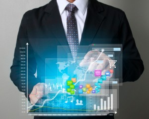 touch- tablet in hands
